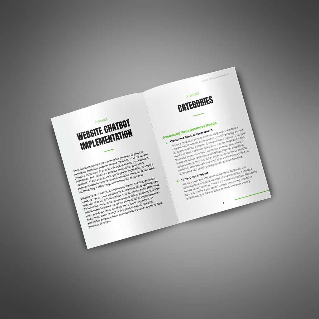 Website Chatbot Implementation (Prompt Pack)