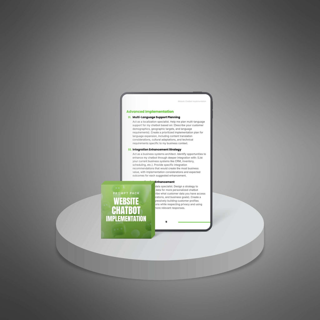 Website Chatbot Implementation (Prompt Pack)